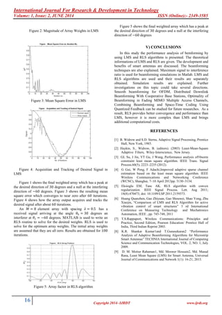 Performance analysis of adaptive beamforming at receiver side by using ...