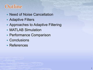 Performance analysis of adaptive noise canceller for an ecg signal | PPSX