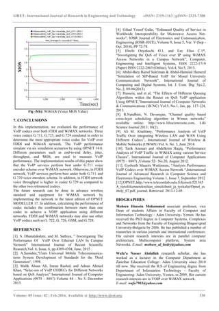 Performance analysis of voip over wired and wireless networks network ...