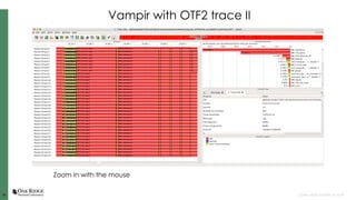 3636 Open slide master to edit
Vampir with OTF2 trace II
Zoom in with the mouse
 