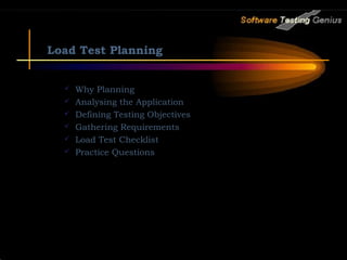 Performance and load testing | PPT