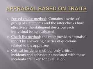 Performance appraisal | PPTX