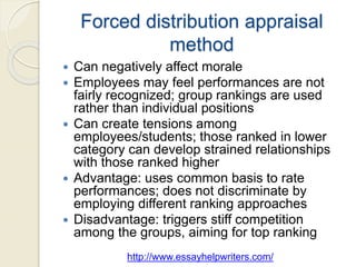 Distibution Ranking Method Performance appraisal | PPTX