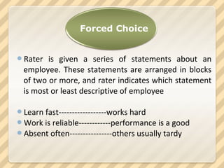 High Level Rater Statements BBA-SEM-3-HRM-Performance appraisal | PPT