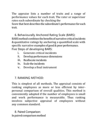 Performance appraisal | DOCX