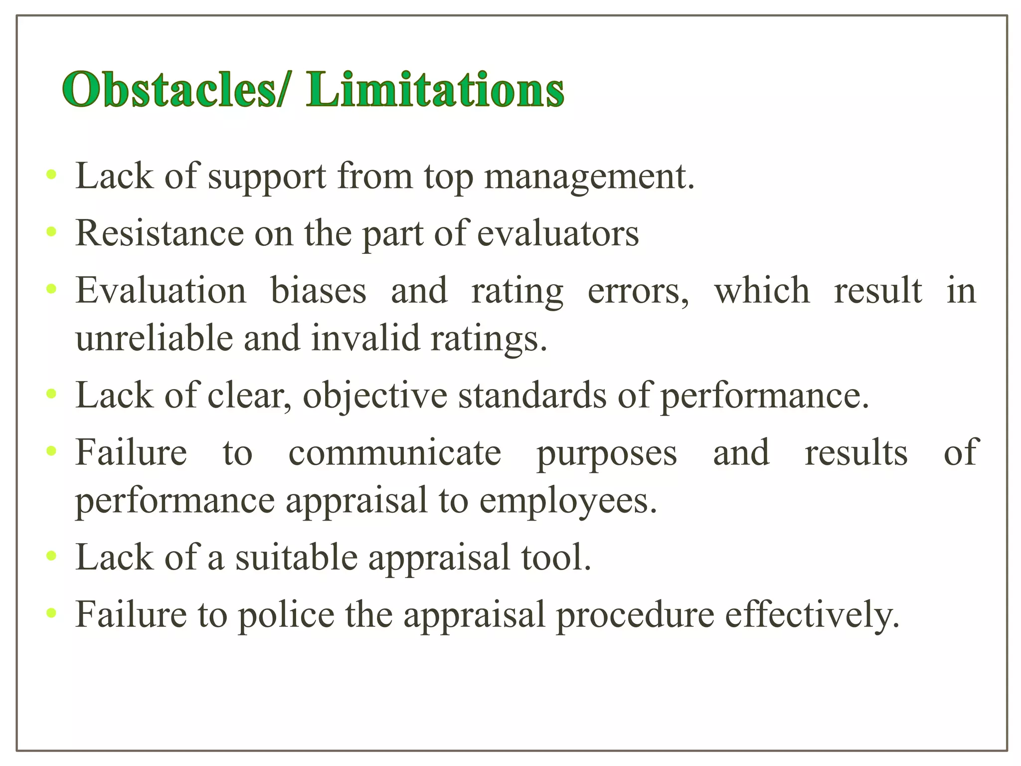 Lacking Procedur Performance appraisal- Nursing Management | PPTX | Resume Writing and ...
