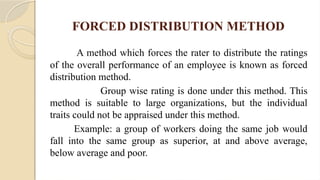 Forced Distribution Performance Performance Appraisal - Human Resource Management | PPTX