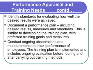Performance appraisal and training copy | PPT