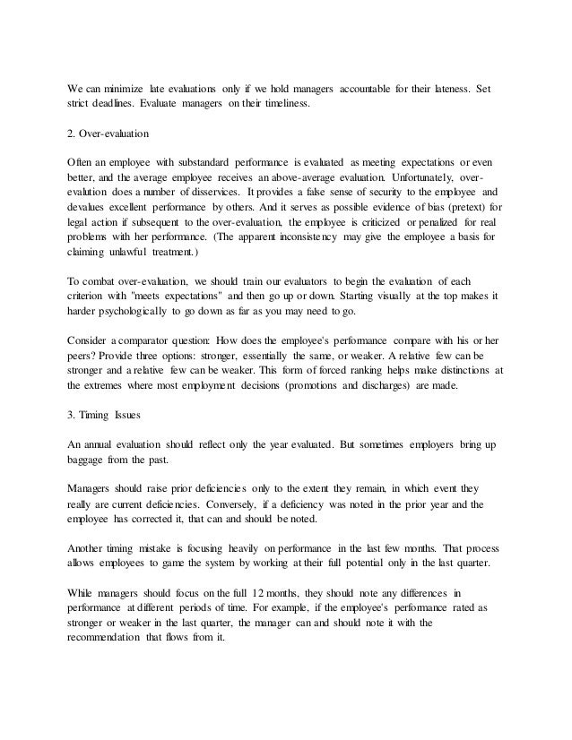 performance appraisal example performance appraisal template