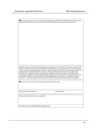 Performance Appraisal Effectiveness   MBA (Human Resources)




                                                         67
 