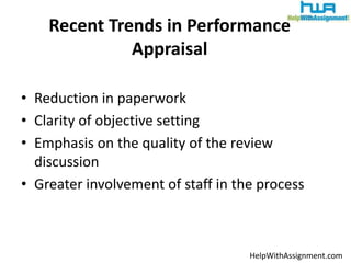 Performance appraisal in human resource management | PPTX
