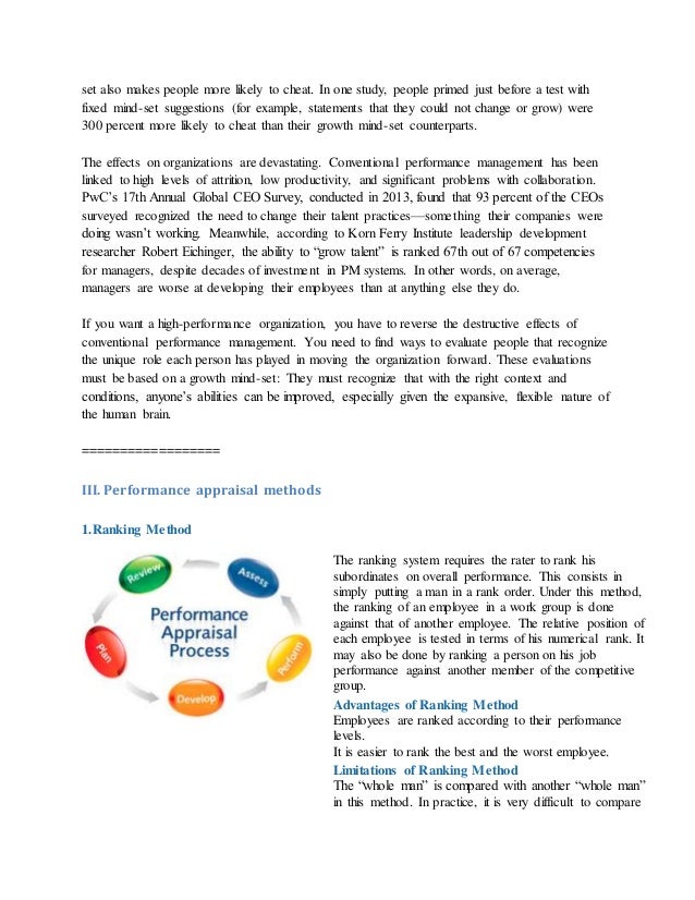 pwc letter management Performance appraisal rating scale