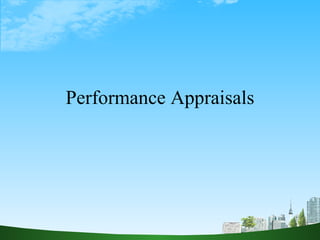Performance Appraisals 