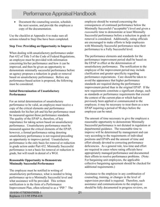 Federal Performance Epap Example Performance apprisal hand book | PDF