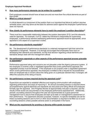 Federal Performance Epap Example Performance apprisal hand book | PDF