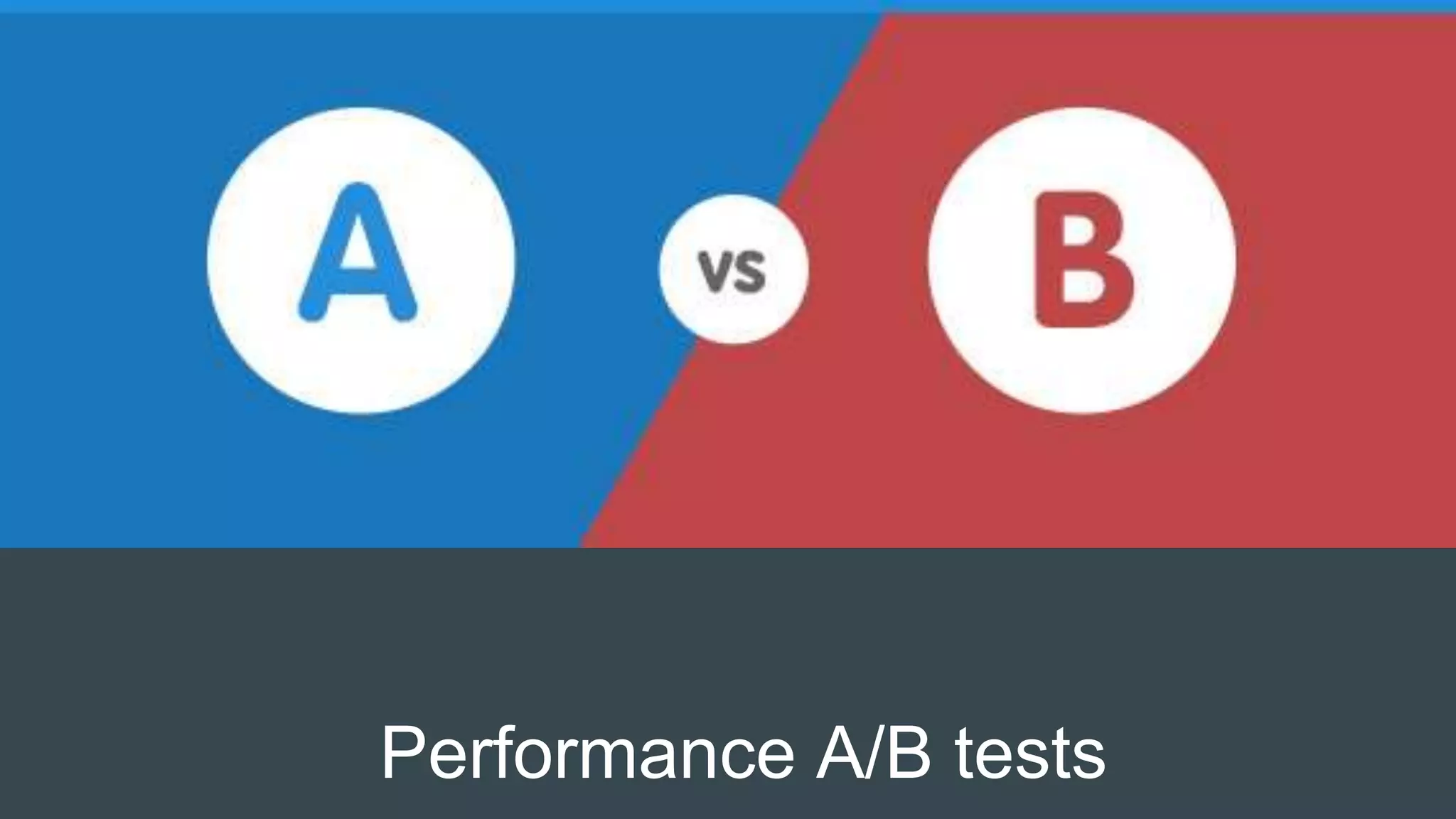 Performance A/B tests
 