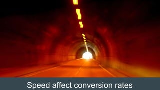 Speed affect conversion rates
 