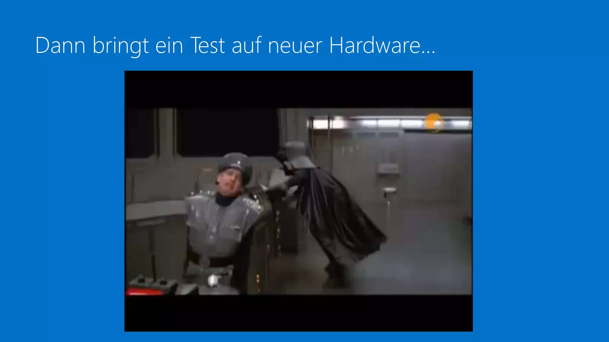 Dann bringt ein Test auf neuer Hardware…
 