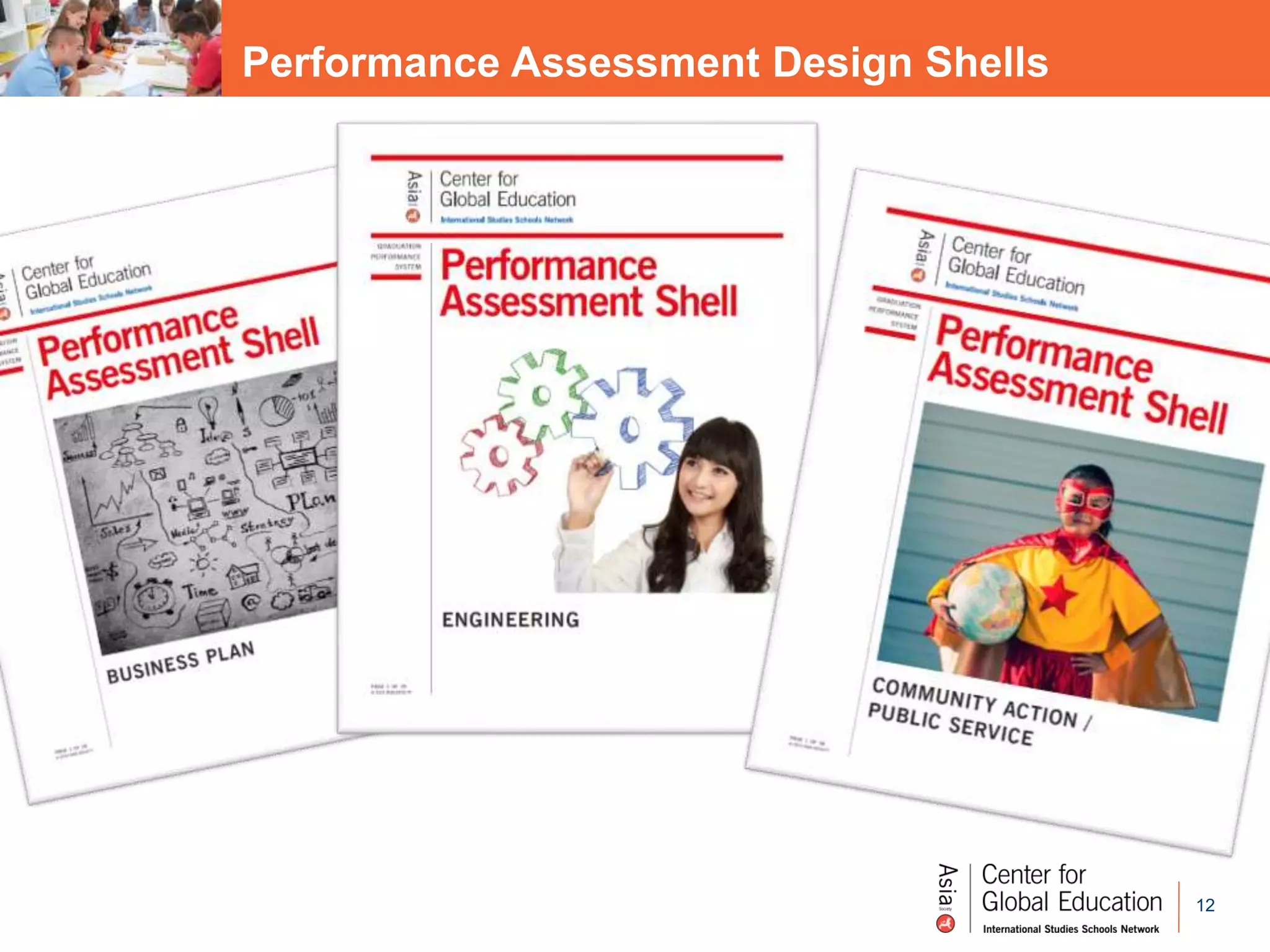 12
Performance Assessment Design Shells
 