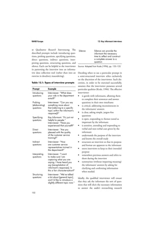 RAND Europe 10: Grounded theory 
78 
The codes or labels given to the various 
categories identified in the disaggregated data 
are up to the individual researcher, but as 
Gray (2004) points out, researchers should be 
aware that categories can be developed in two 
ways, either according to specific properties or 
according to dimension. Researchers must rec-ognise 
that “the development of properties and 
dimensions is crucially important because they 
are central in making relationships between 
categories and sub-categories and later between 
major categories” (p. 333), leading on to the 
subsequent analytical stages of the process. 
10.4.2 Axial coding 
Axial coding seeks to reassemble the data that 
was fragmented during the open coding proc-ess. 
This is achieved through relating subcate-gories 
and linked categories, and amalgamat-ing 
them into a smaller number of overarching 
categories that explain the data. Thus the 
multiple categories generated through open 
coding will have to be examined with the 
intention of identifying connections between 
them. Related categories and sub-categories 
are then integrated under more general and 
wider categories. 
The issue of whether such wider categories 
should be preconceived or allowed to emerge 
from the data led to a major doctrinal dispute 
between the originators of this methodology. 
Strauss (1987) argued for the use of four pre-conceived 
categories: 
 conditions 
 interaction among the actors 
 strategies and tactics 
 consequences. 
However, Glaser (1978) developed a broader 
family of categories, as shown in Table 10.1 
below, arguing that none of these should be 
applied unless they emerged naturally from the 
data as they were examined. 
Notwithstanding such doctrinal disputes, 
Gray (2004, p. 333) identifies four factors 
that should be considered during the process 
of reassembling the disaggregated data into 
broader linked and integrated categories: 
 the category 
 the context in which it arises 
 the actions and interactions that stem 
from it 
 its consequences. 
 