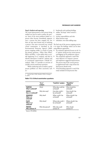 PERFORMANCE AUDIT HANDBOOK 
133 
Figure 16.1: The logic model in the Payback framewor 
Source: Hanney et al. (2004) 
	
 