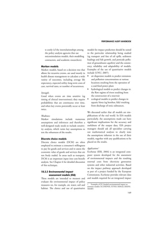 PERFORMANCE AUDIT HANDBOOK 
141 
 