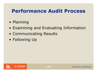 Performance audit adding value | PPTX