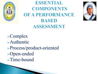 Performance based assessment | PPTX