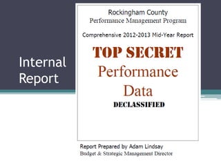 Internal
Report
 
