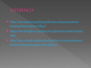 Performance based presentation | PPT