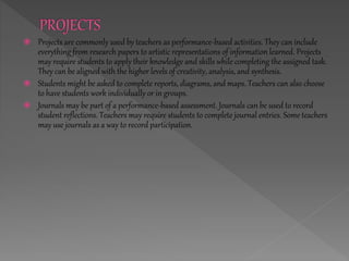 Performance based presentation | PPT