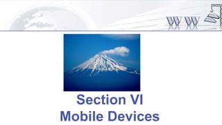 Section VI
Mobile Devices
 