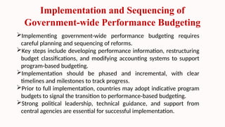 Comprehensive Guide to Performance budgeting | PPTX