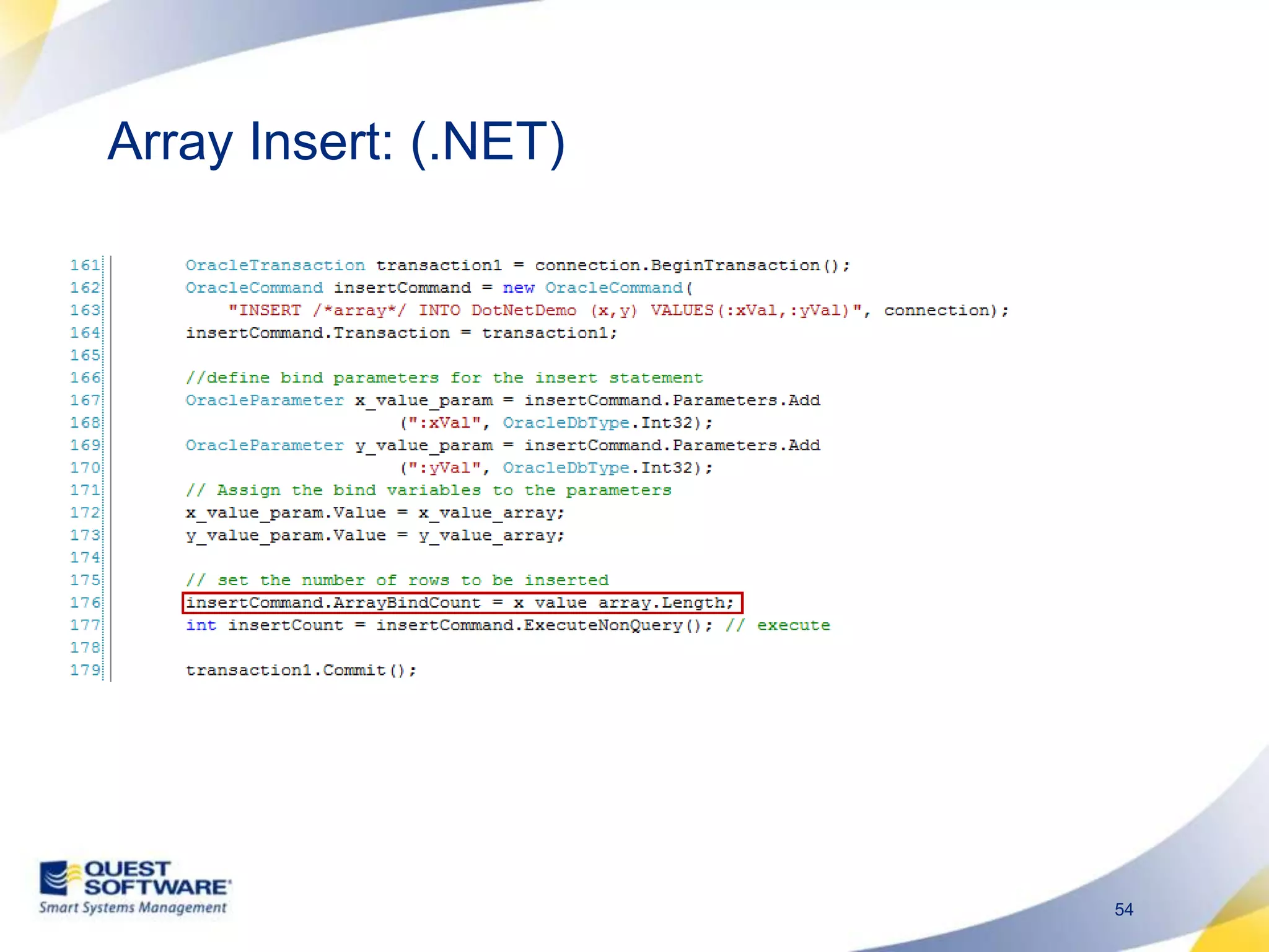 Array Insert: (.NET)