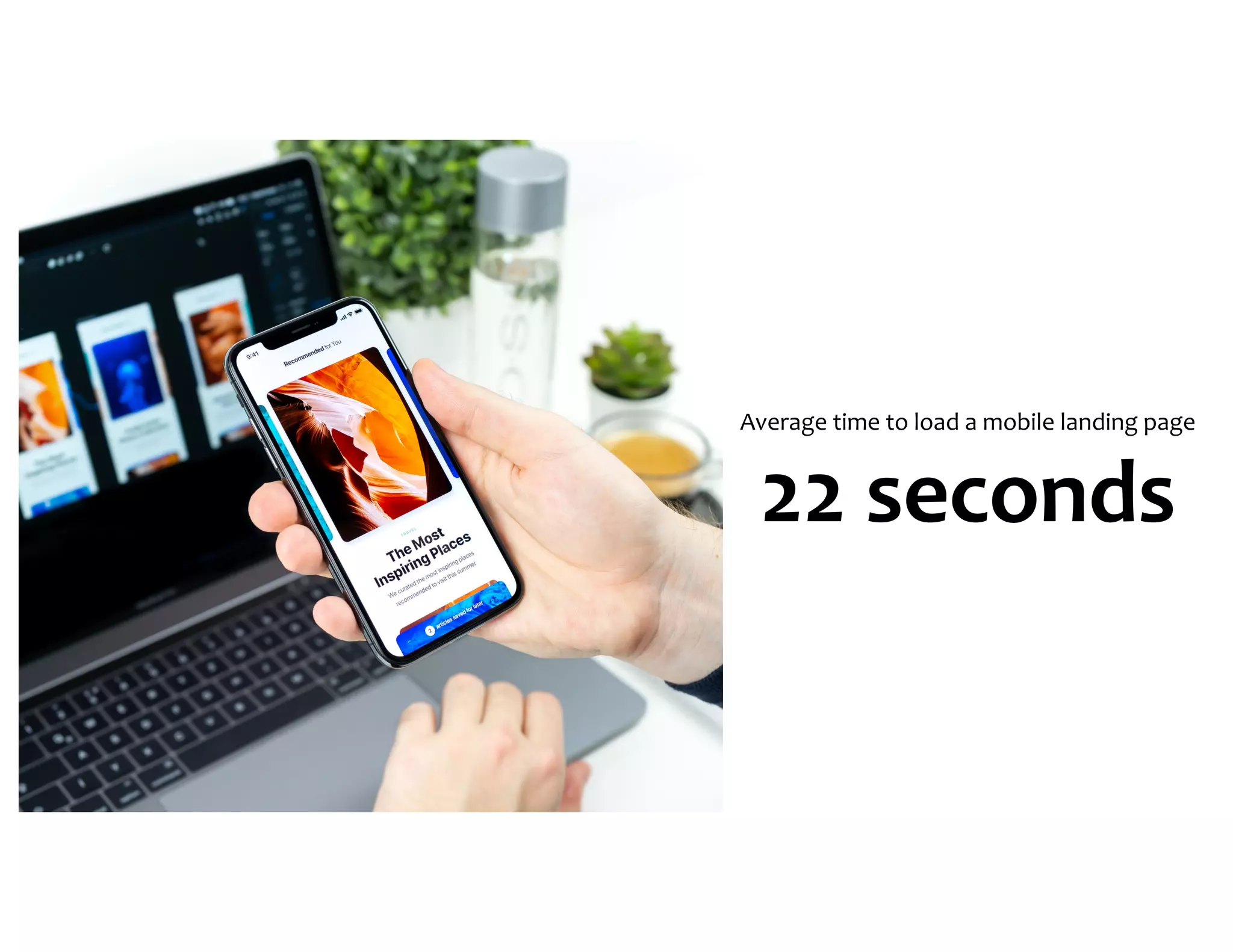 Average time to load a mobile landing page 22 seconds 