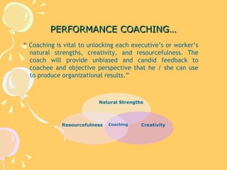 Performance Coaching 1