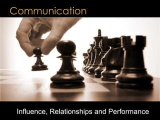 Communication Influence, Relationships and Performance 