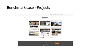 Benchmark case - Projects
 
