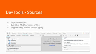 Performance & dev tools | PPTX