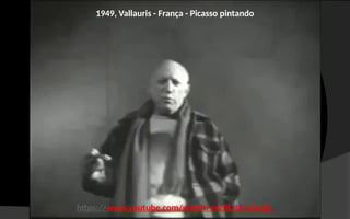 https://www.youtube.com/watch?v=Zf83UCHZADs
1949, Vallauris - França - Picasso pintando
 
