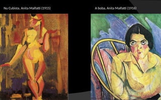 Nu Cubista, Anita Malfatti (1915) A boba, Anita Malfatti (1916)
 