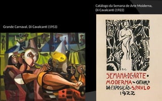 Grande Carnaval, Di Cavalcanti (1953)
Catálogo da Semana de Arte Moiderna,
Di Cavalcanti (1922)
 