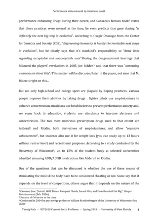 Performance Enhancement By American Youth