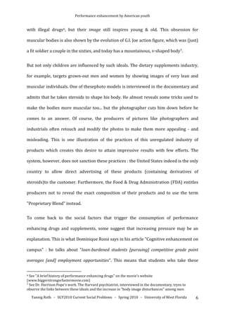 Performance Enhancement By American Youth