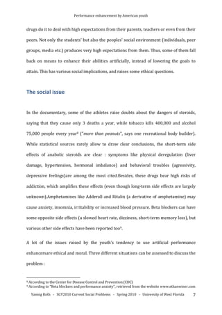 Performance Enhancement By American Youth