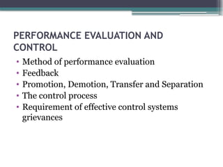 Comprehensive Guide to Performance Evaluation, Promotion, and Control ...
