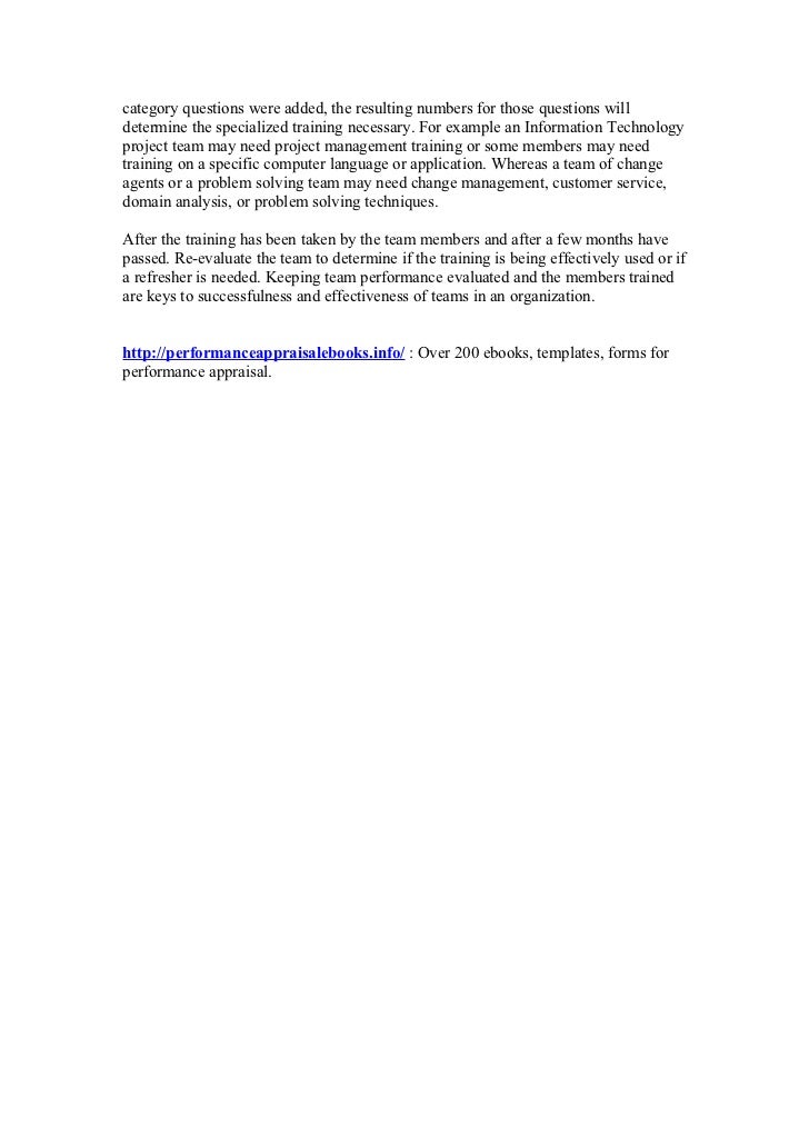 <strong>Project Performance Assessment Template for PowerPoint</strong> Team performance assessment template