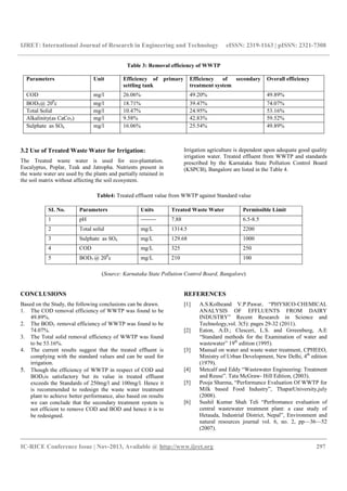 Performance evaluation of existing waste water treatment plant | PDF