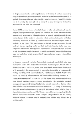 Performance evaluation of gsm handover traffic in a gprsgsm network | DOC