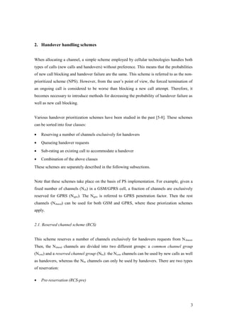 Performance evaluation of gsm handover traffic in a gprsgsm network | DOC